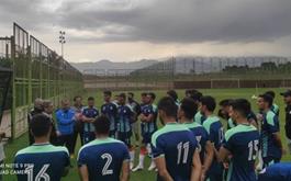 حضور مهرداد سراجی در تمرین تیم فوتبال سایپا 