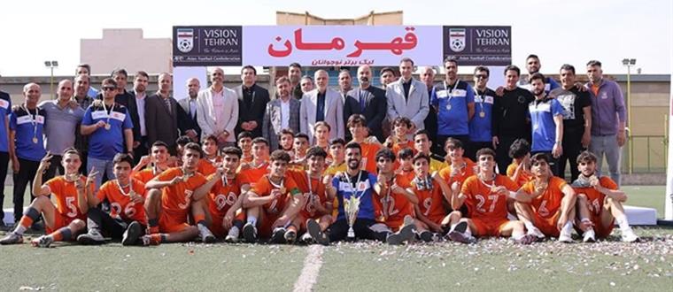 قهرمانی نارنجی پوشان در رقابت های لیگ برتر فوتبال نوجوانان استان تهران
